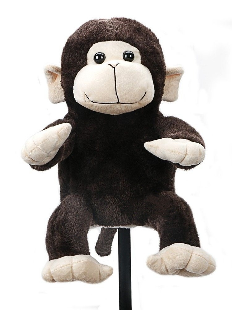 DR04 Golf Driver Headcovers Cute Monkey Plush Golf Head Cover