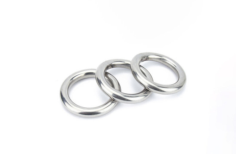 304 Seamless Welding Stainless Steel Rings Heavy Duty Smooth Solid Multi-Purpose Big Ring for for Crafts