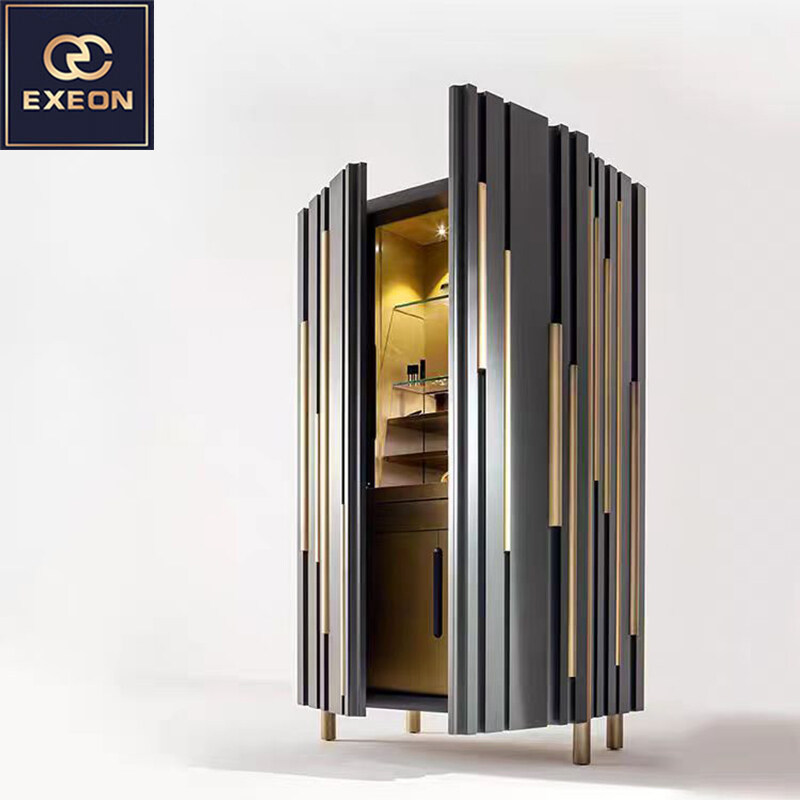 Modern fashion stainless steel high-end side cabinet