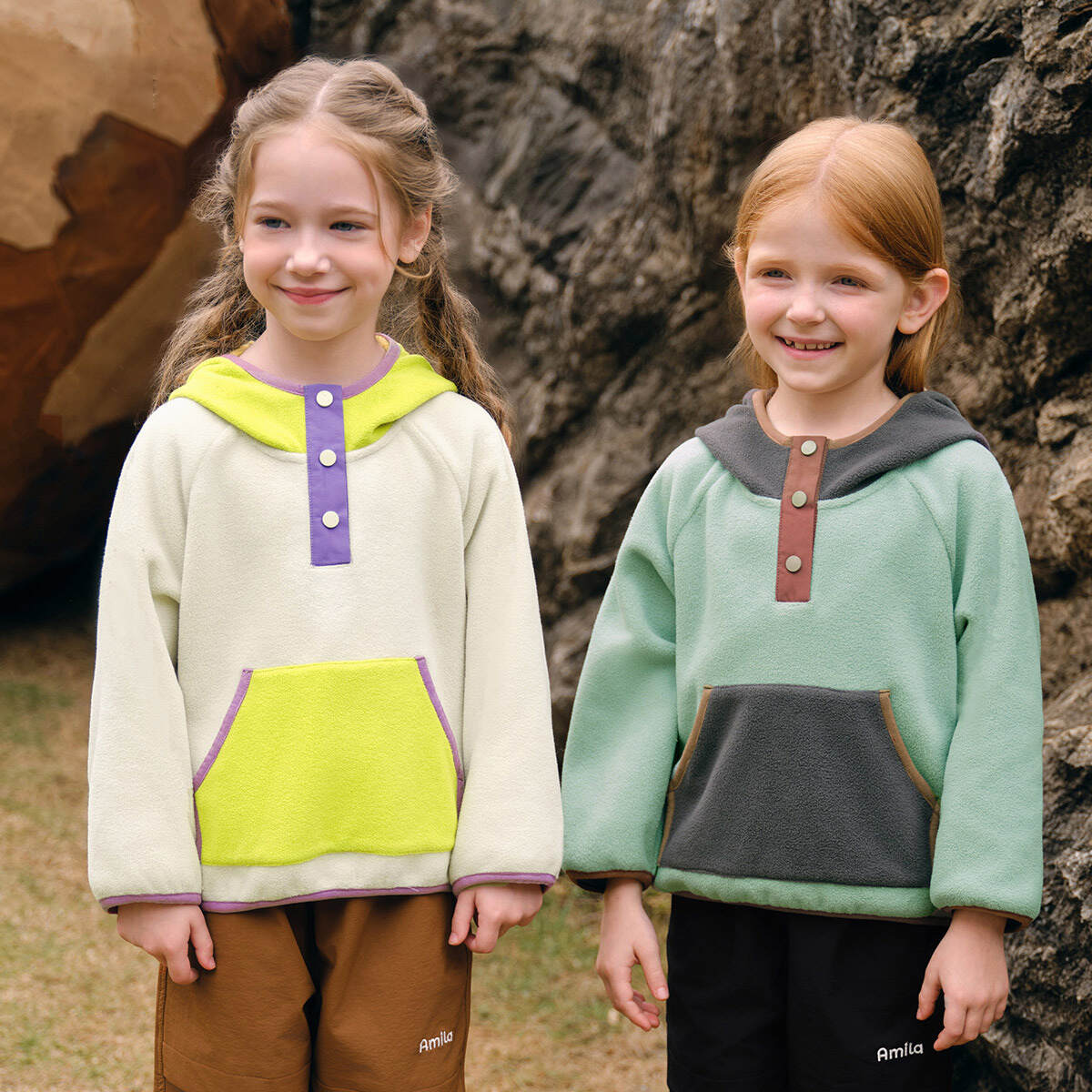 Children's color block sweatshirt