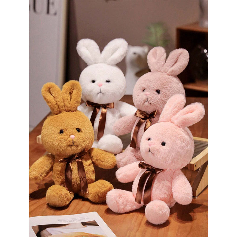 1pc 40cm Cute Cartoon Bunny Plush Toy, Easter Rabbit Stuffed Animal