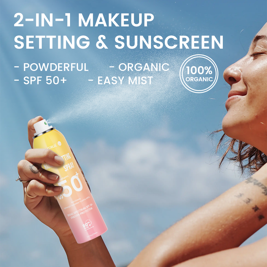 makeup setting spray;sunscreen spray;spf 50 spray