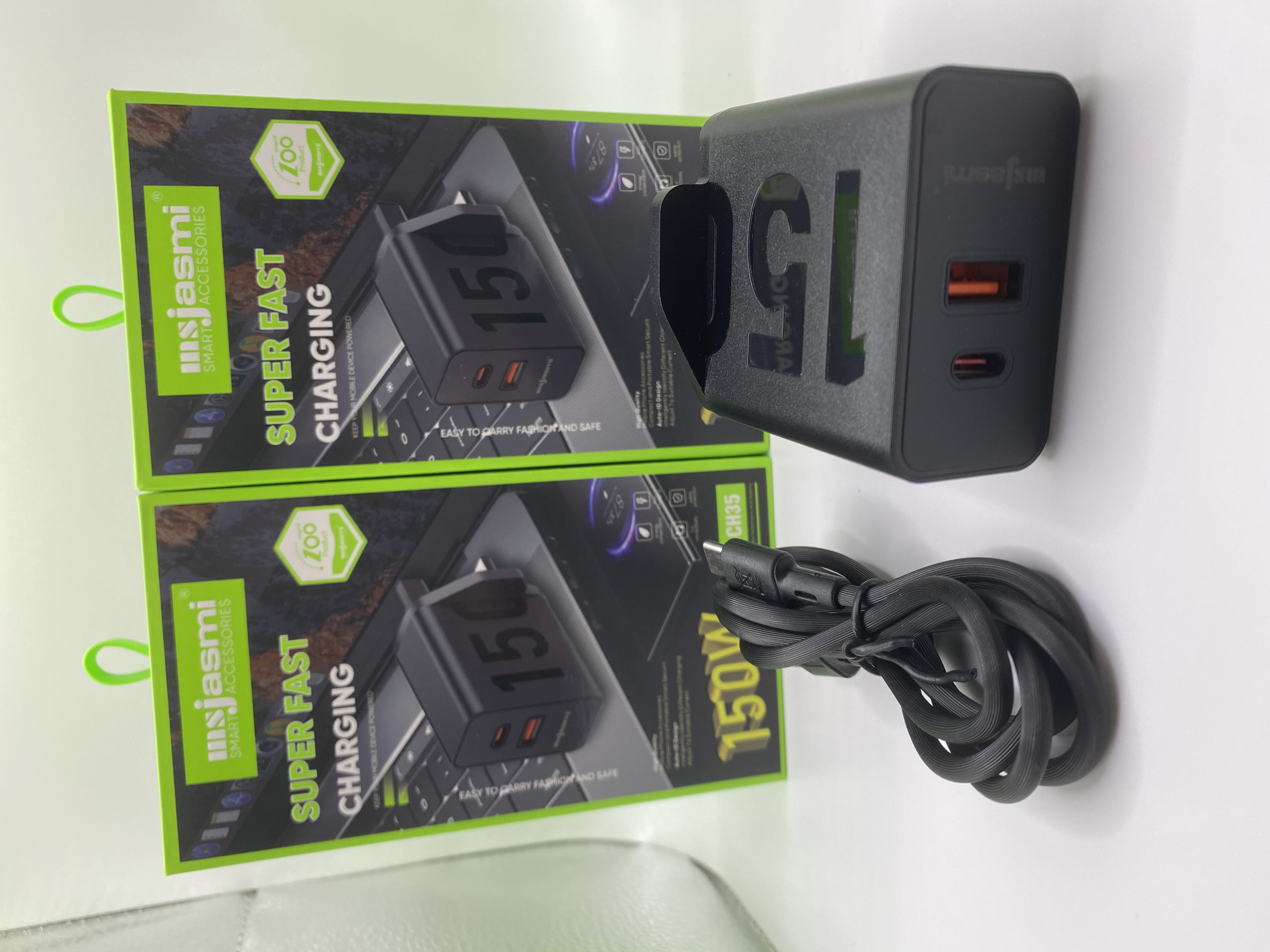 150W Super fast chargers usb+c with c to c cables or usb type c