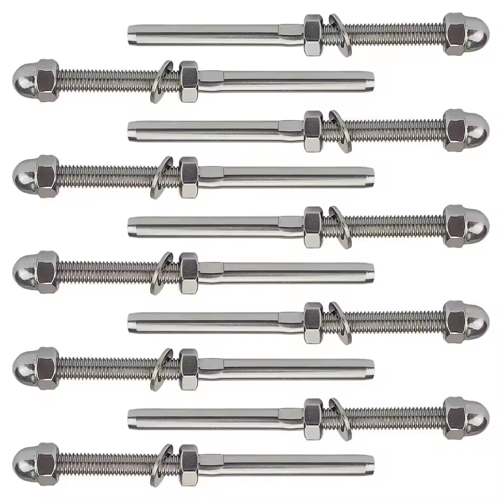 Metric stainless steel rigging screw turnbuckle Jaw-Jaw Closed body for Cable railing
