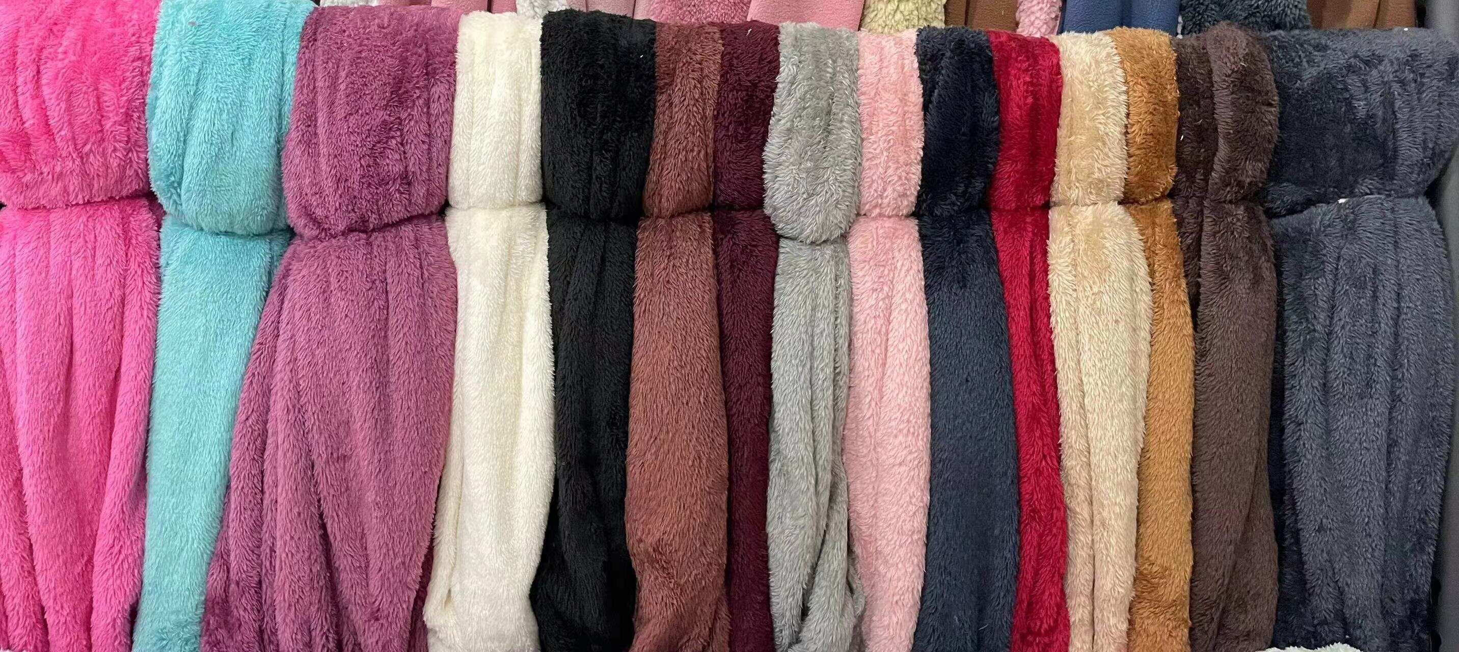 Solid Arctic Sherpa Fleece Fabric - One-Side Brushed