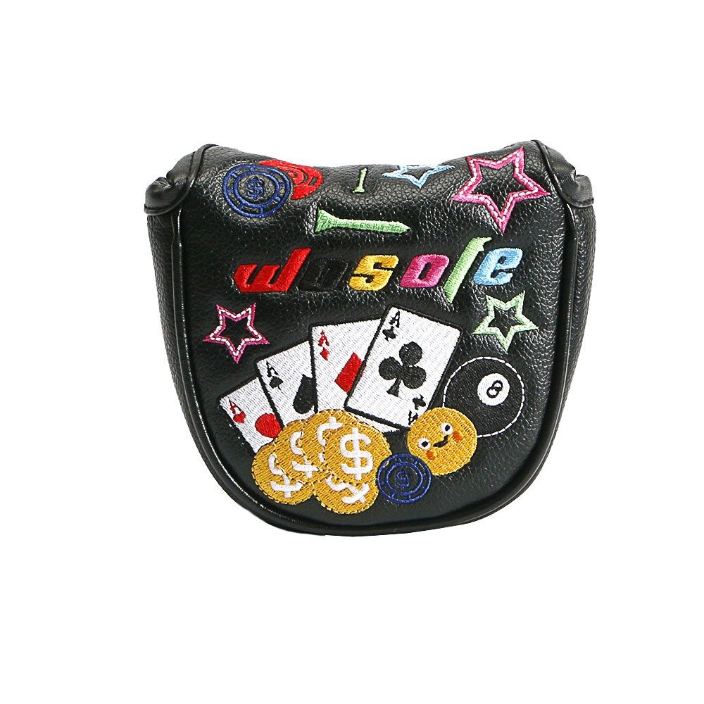 TB01 Golf headcover PU Leather Magnetic Square Blade Putter Golf Clubs ปก