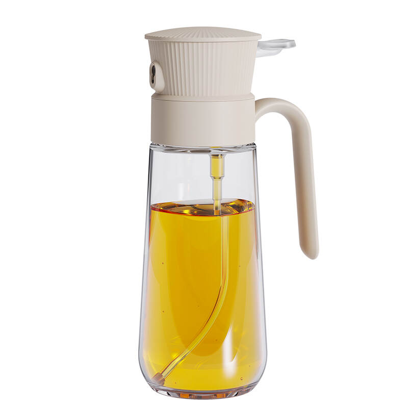 Glass oil bottle