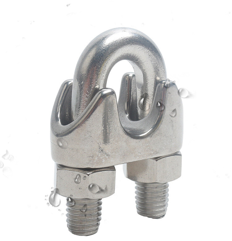 Wire Rope Clamp Clip Stainless Steel Fastener Cable Clamps steel materail