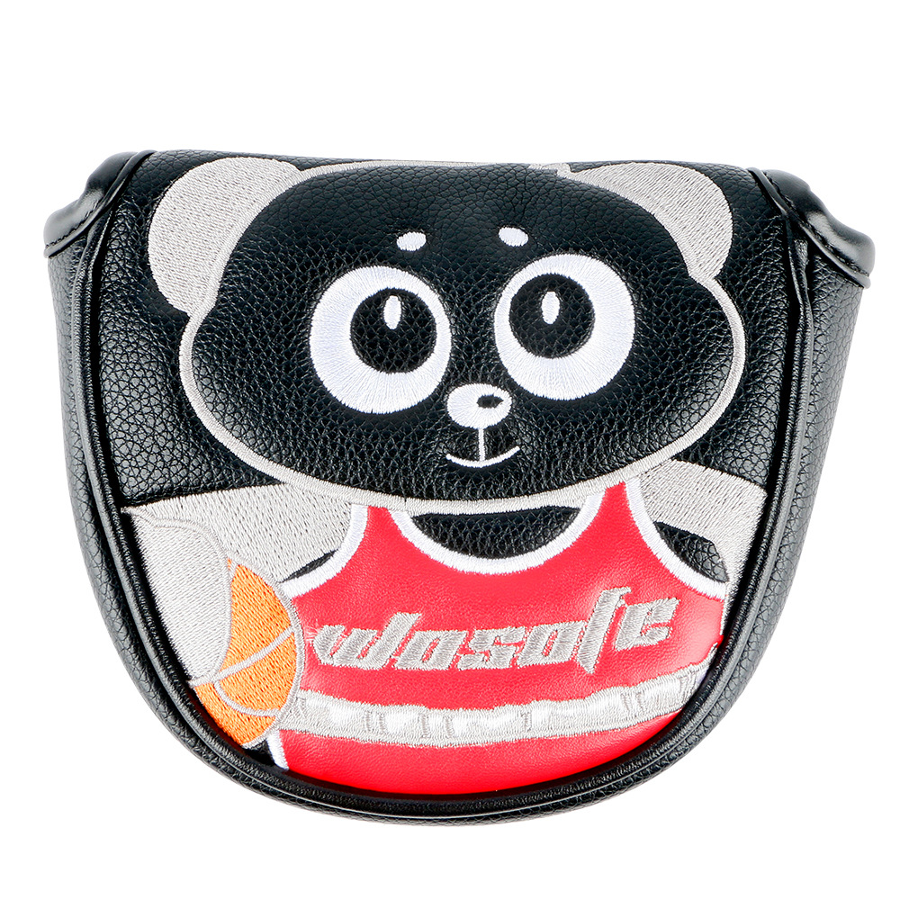 TB10 Golf Putter Covers Pu En cuir Panda Panda With Magnetic Closure Club Helivers