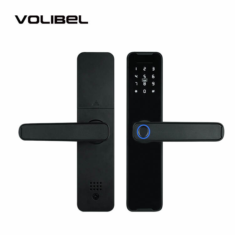 Volibel Hot Sale Password Wifi App Tuya Ttlock Digital Fingerprint Smart Door Lock For Wooden Door