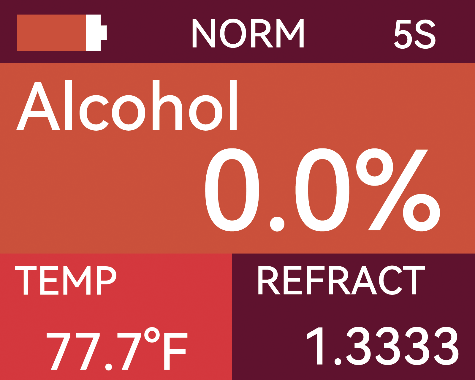 Alcohol Meter;Wine Refractometer