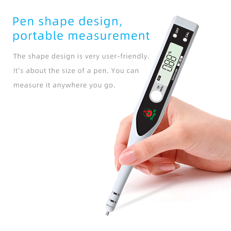 Exquisite and portable Digital showing High Accuracy pen ATC 0~10% Salt Water meter Salinity Tester