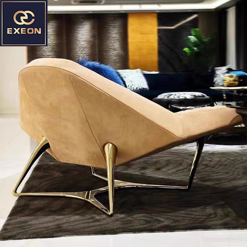 Modern Italian fashion light luxury luxury single sofa chair