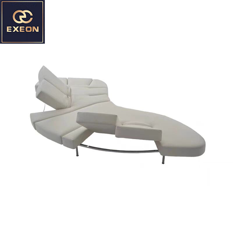 Italian creative design luxury light luxury curved sofa