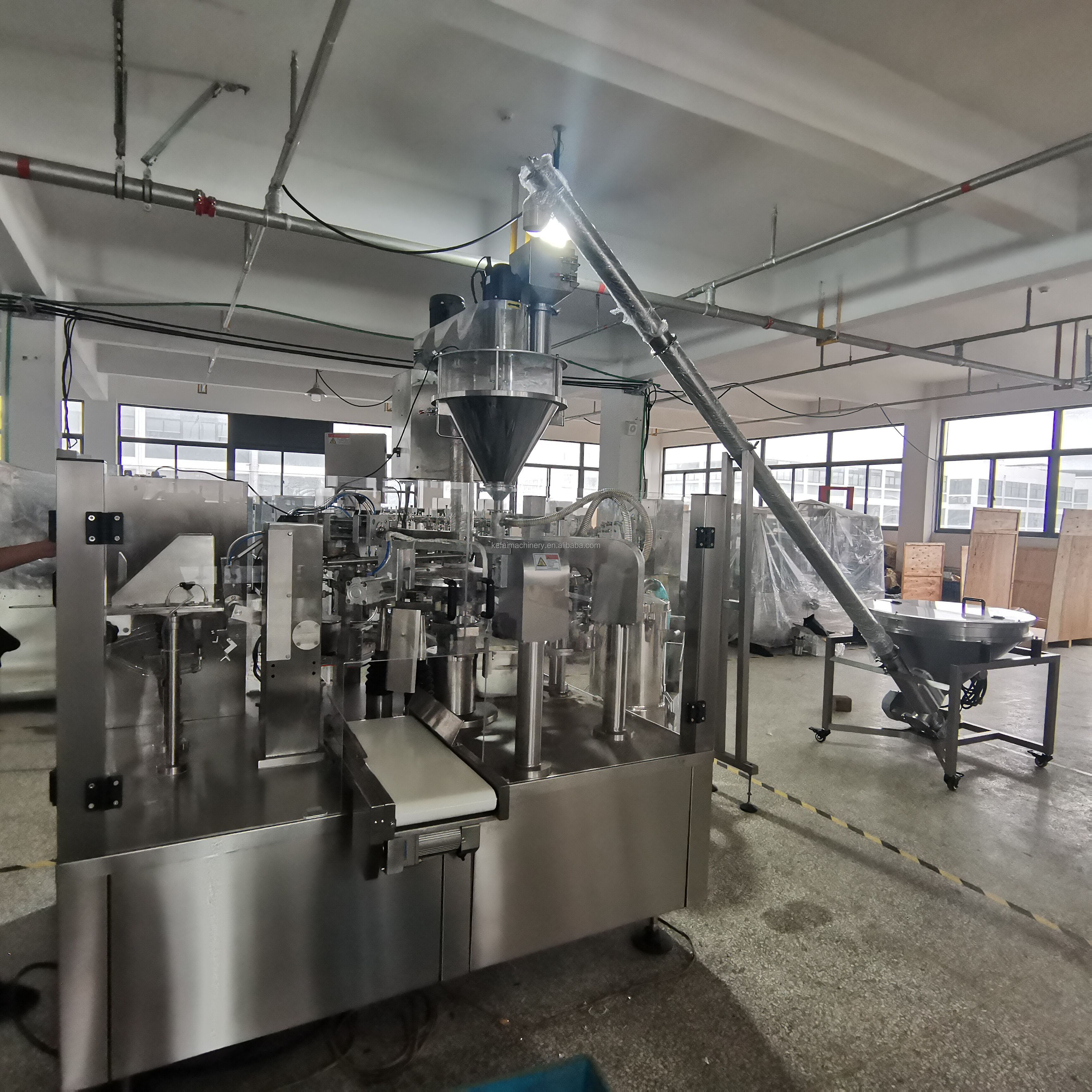 Automatic Powder Filling and Sealing Production Line; Gain Lean Muscle Powder;