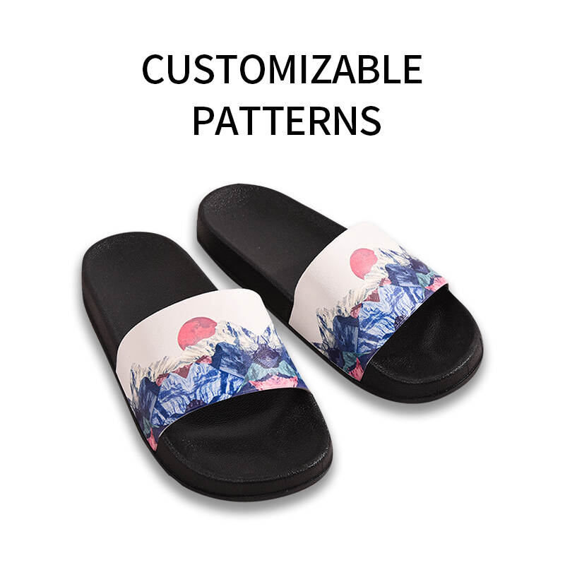 Hot sale designer summer slippers custom logo printing waterproof sandals