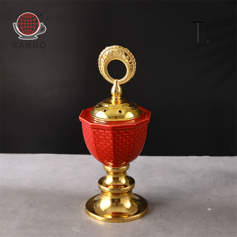 moon incense burner, porcelain incense burner, incense bakhoor burner