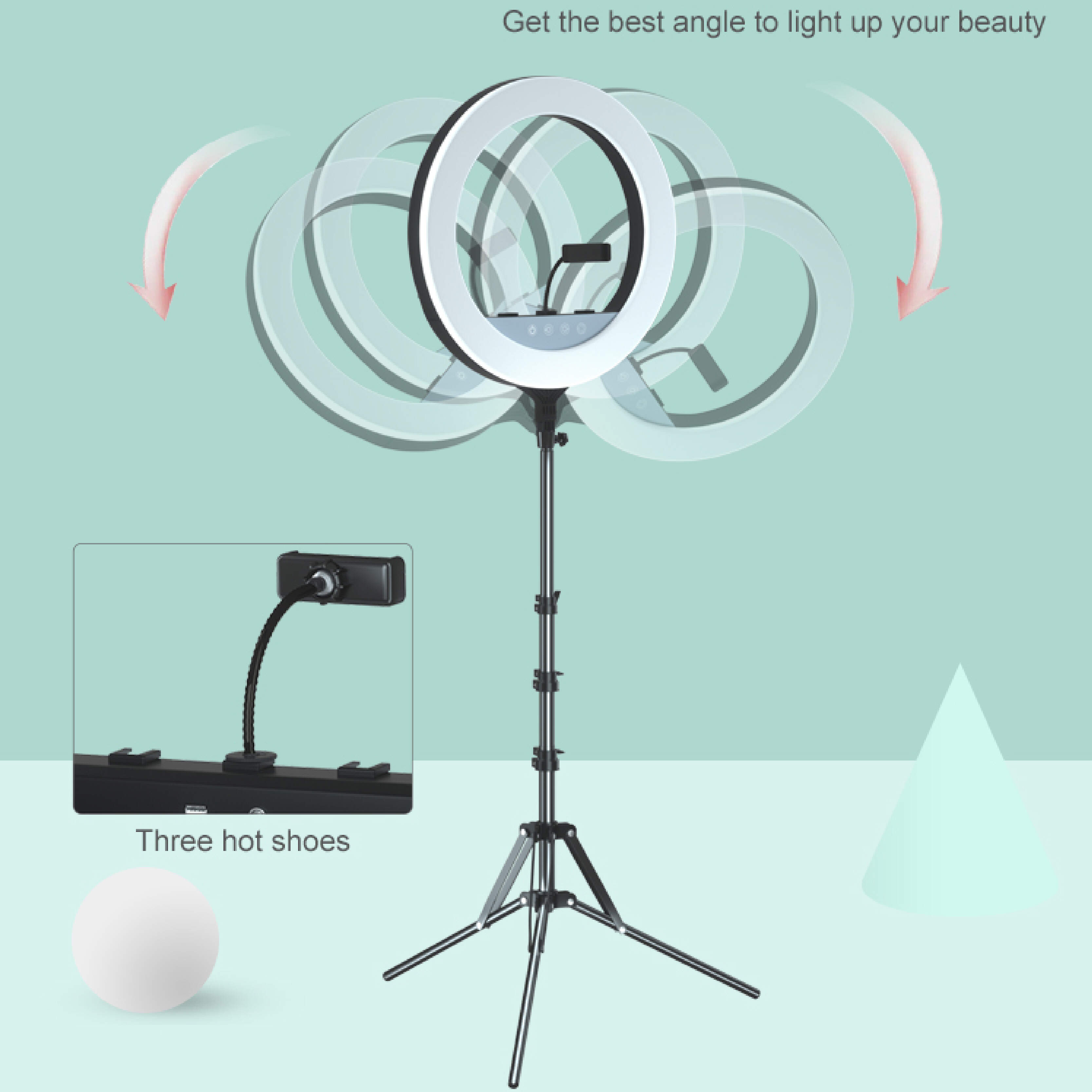 led wheel ring lighting kit, ring light studio kit, ring light 18 inch price, ring light kit 18