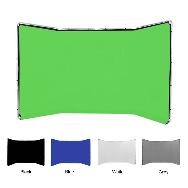 Chroma Key Green Screen Collapsible Panoramic Background