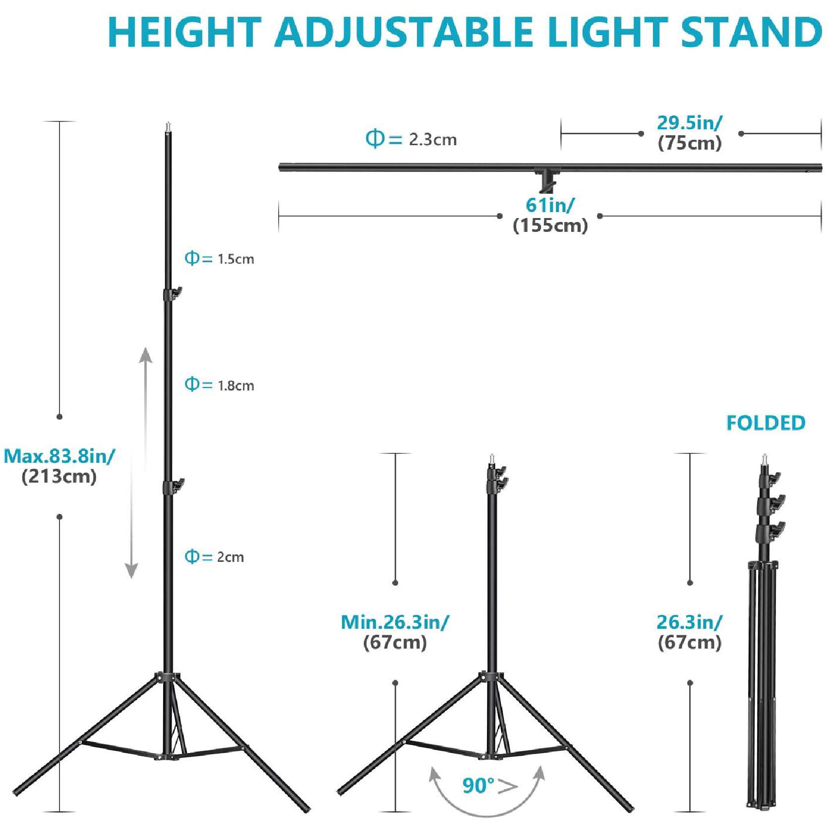 t-shape background backdrop stand, photo backdrop stand kit, photography backdrop stand kit, telescopic backdrop stand kit