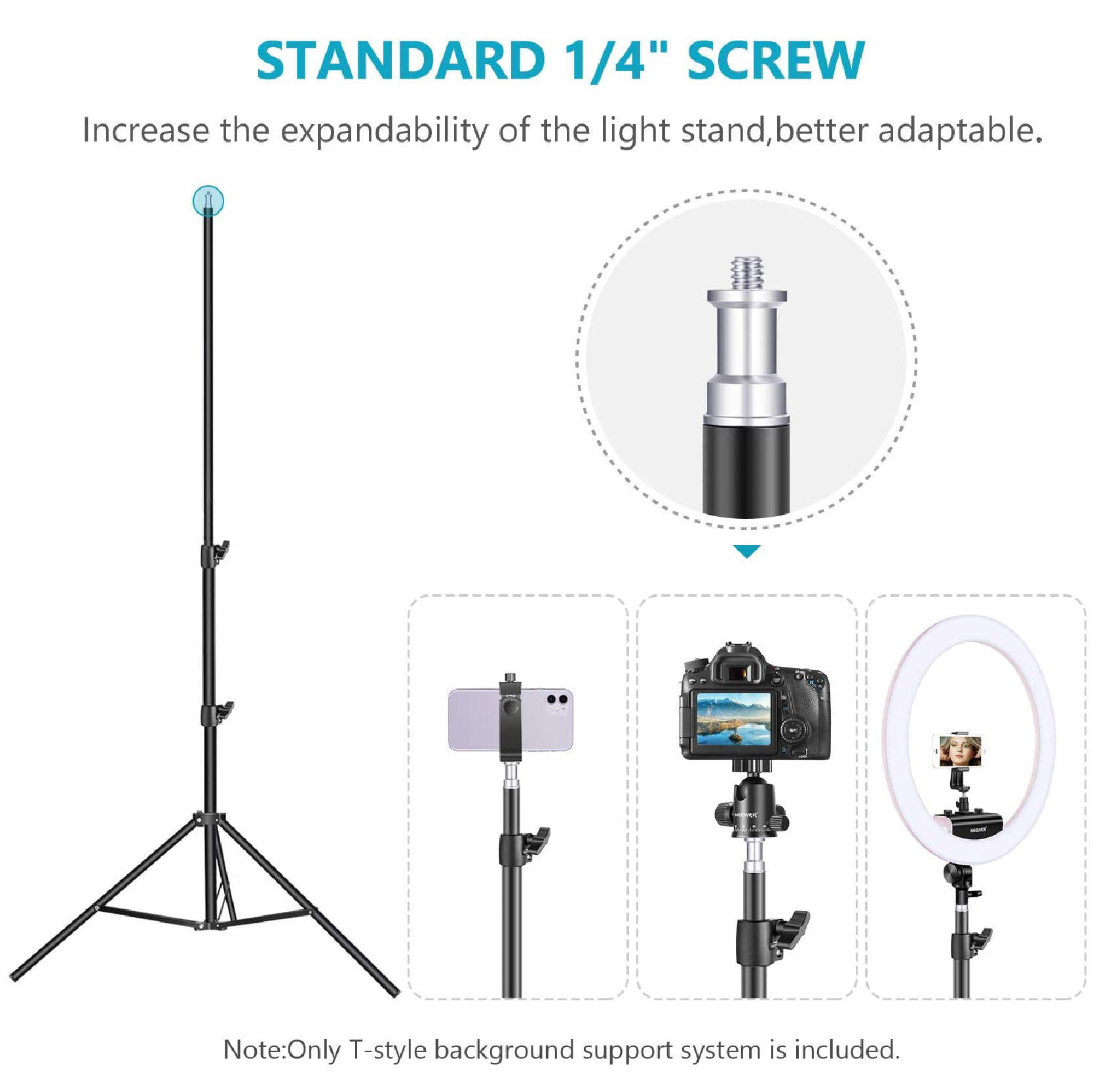 t-shape background backdrop stand, photo backdrop stand kit, photography backdrop stand kit, telescopic backdrop stand kit