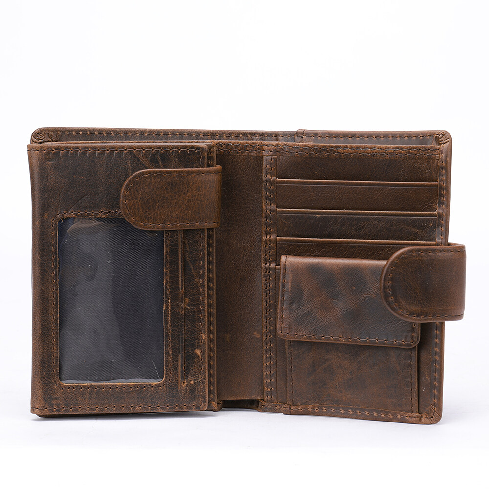 soft leather trifold wallet, cowhide leather wallets, women's cowhide leather wallets