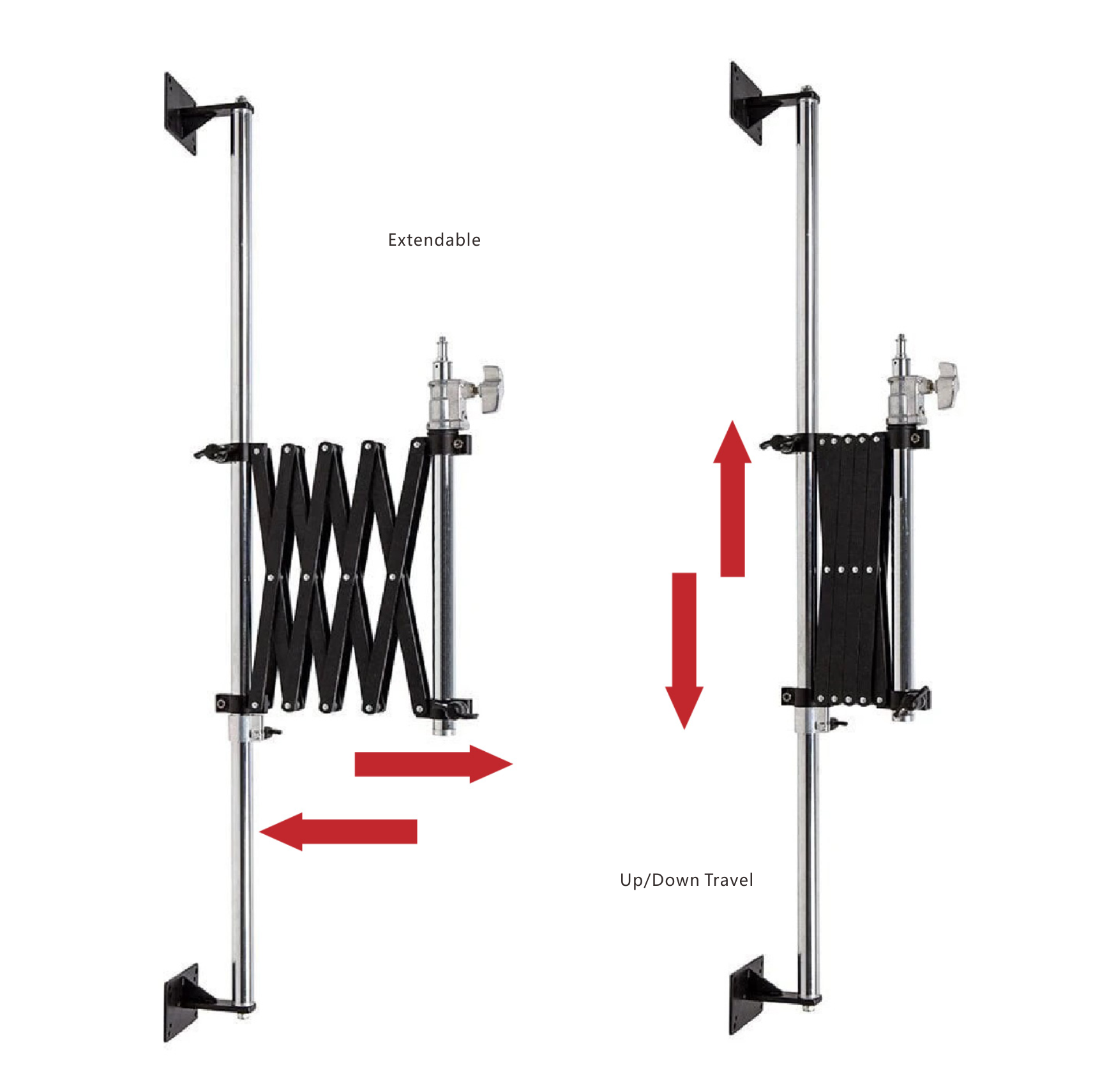 wall mount photography light stand