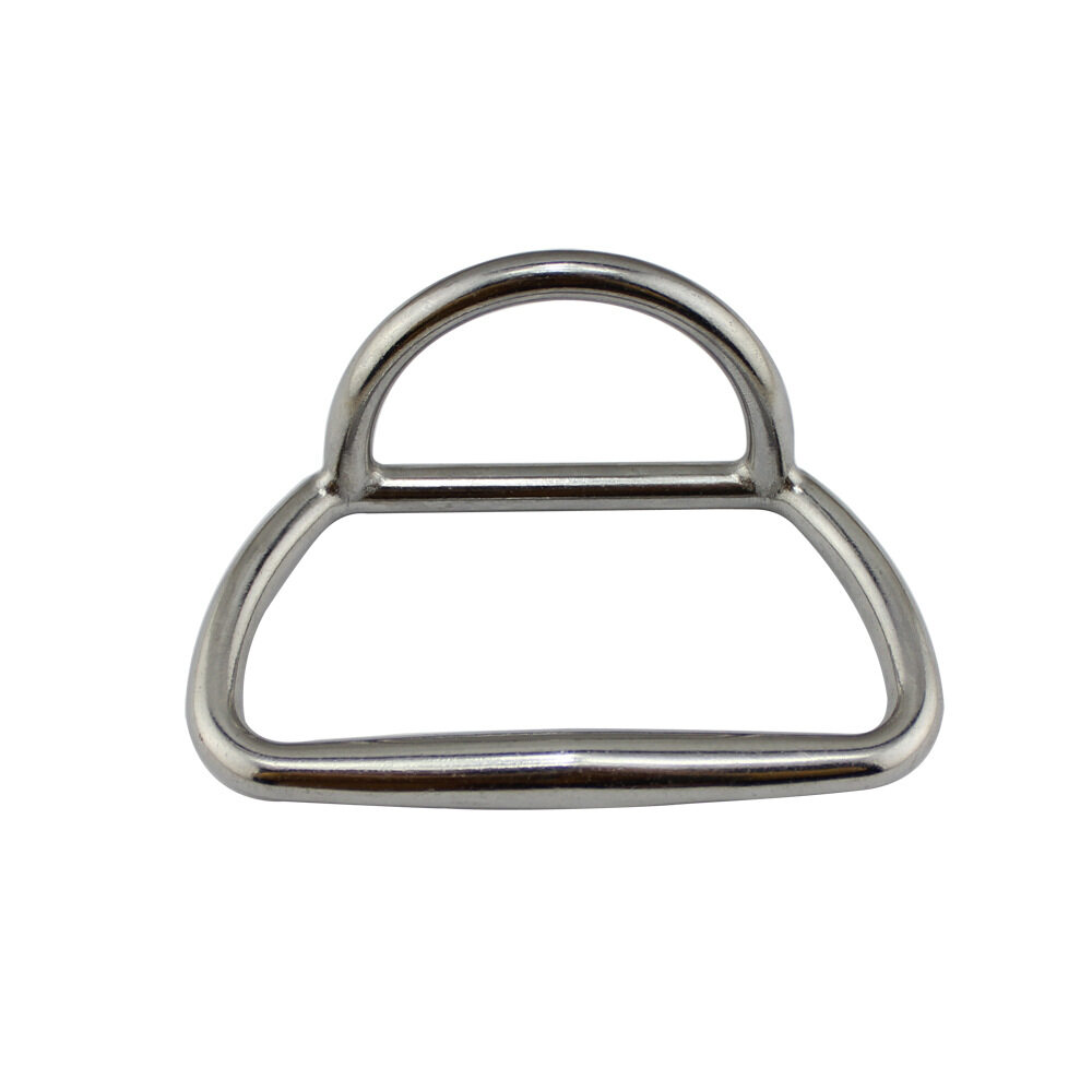 Stainless steel D-ring rubber boat tow ring horseshoe ring Rubber boat fixed handle hull handle handle