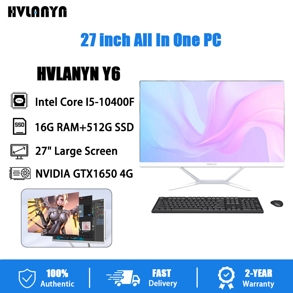 (Stock In Philippines)HVLANYN All In One PC Y6 Desktop Computer 27 Inch