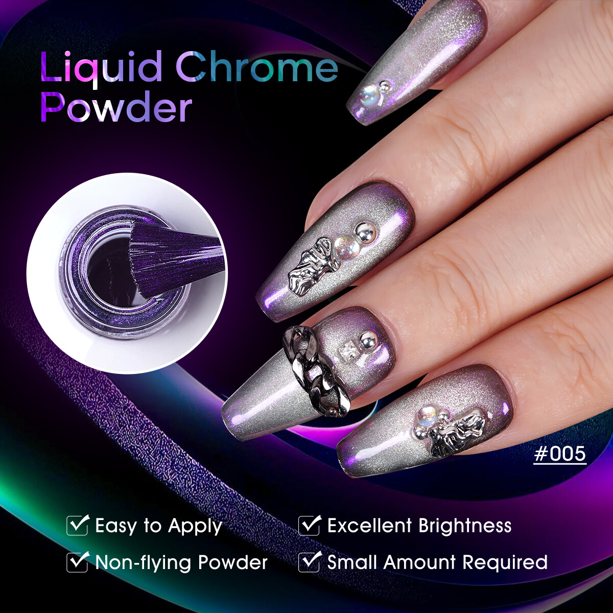 Vloeistofchroom, vloeistofchroomnagels, vloeistofchroompoeder, vloeistofchroomnagelpoeder, chrome nagellak, spiegelchroom nagellak, vloeibare spiegel nagellak, chroomnagels, zilvervloeistofchroom, roze chroomnagels, gouden chroomnagels, vloeibare chroomstofstof voor nagels voor nagels , rode chromen nagels, chromen effect nagels, chroommanicure, groene chromen nagels