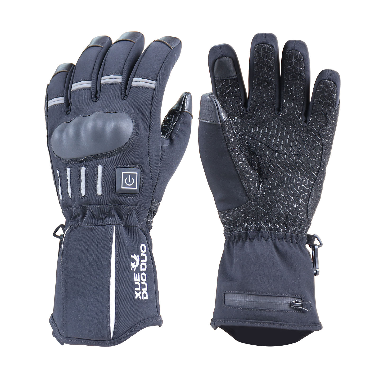 Men's Black Motorcycle Gloves