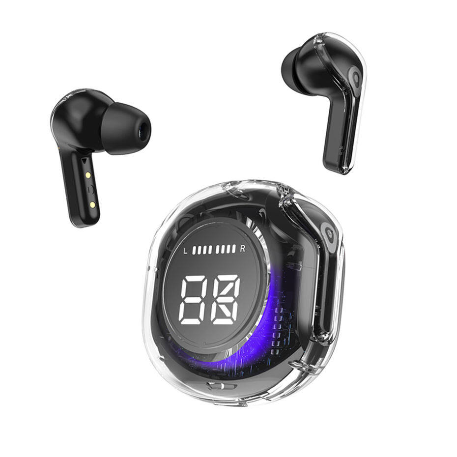 Vitog TWS Wireless Headphones Air39 Bluetooth Earphones Transparent LED Digital Display Heavy Bass HiFi Stereo Sports Earbuds