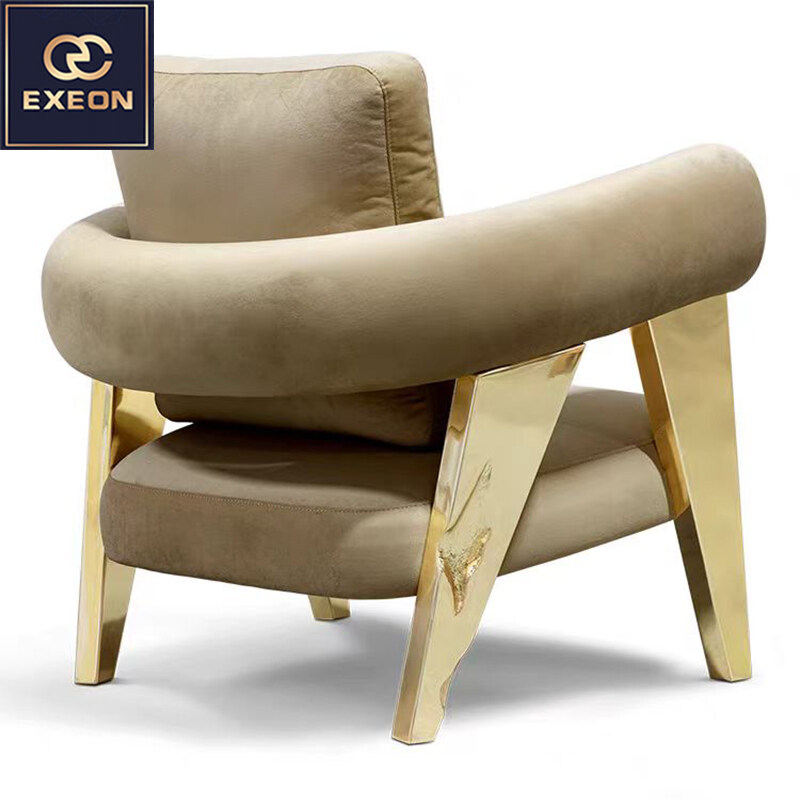 Fashion art light luxury modern living room high-grade leisure single chair