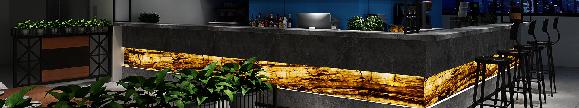 Customized bar counter、Villa bar counter、home bar counter、bar counter、Luminous bar