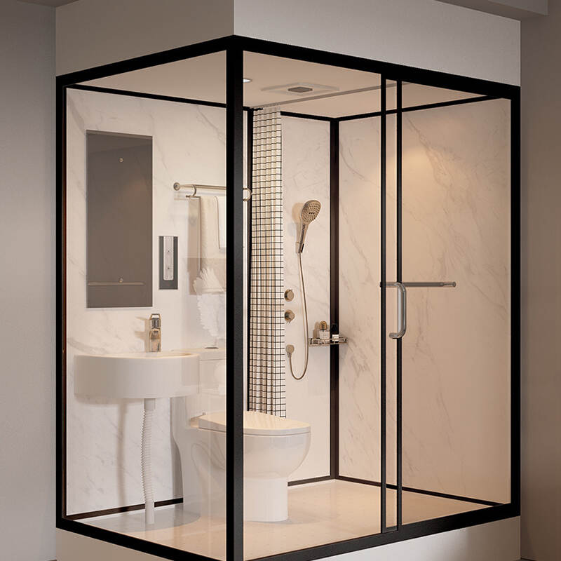 Luxury Portable Bathroom With Toilet and Basin Modular Prefab Shower Room