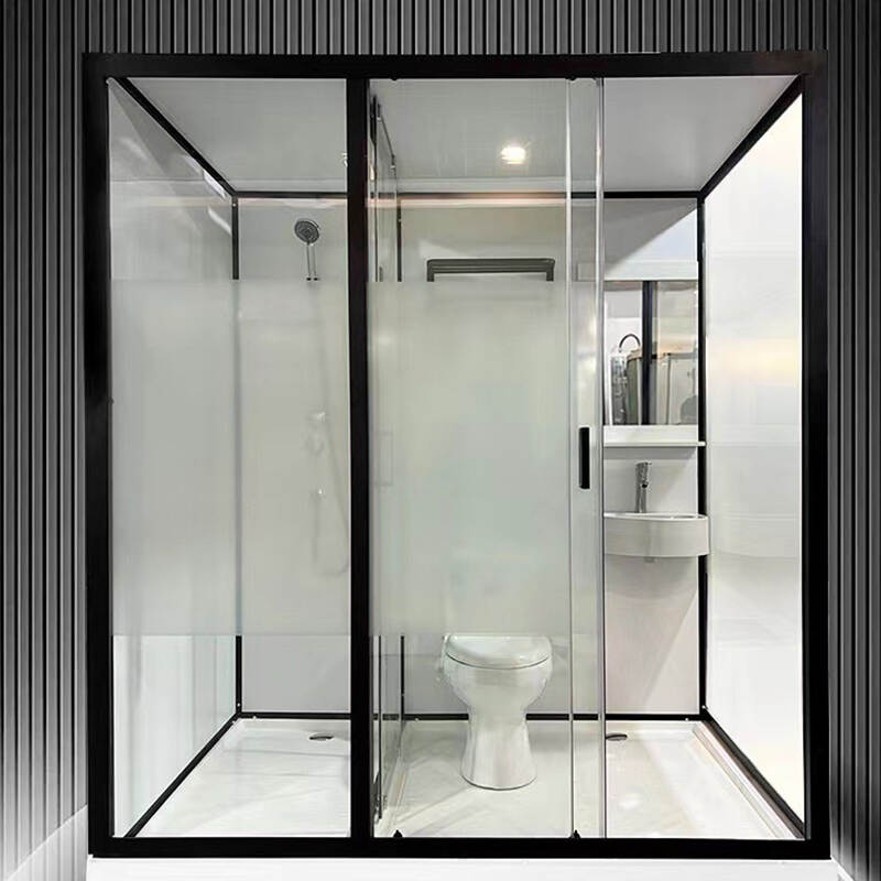 Integrated shower room with dry and wet separation