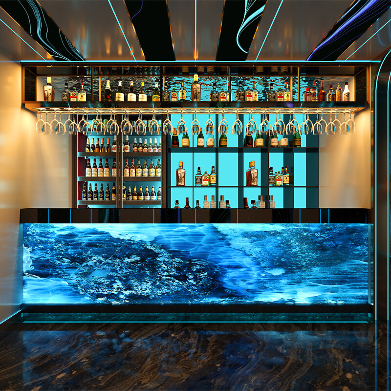 Customized bar counter、Villa bar counter、home bar counter、bar counter、Luminous bar