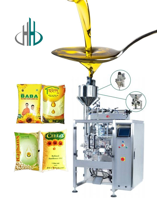 Fully automatic vertical packaging machine for large bags of oil