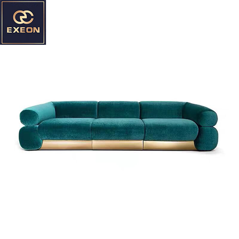 Italian minimalist fashion luxury combination multi-person sofa