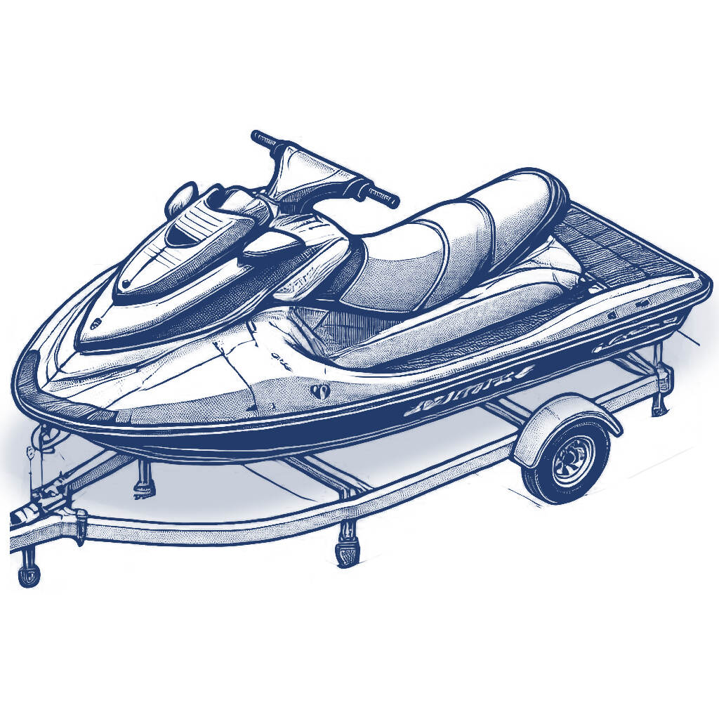 [Jet Ski Cover]Customizable Jet Ski Cover  Heavy Duty Waterproof 600D with 2 Air Vent Marine Grade UV Resistant