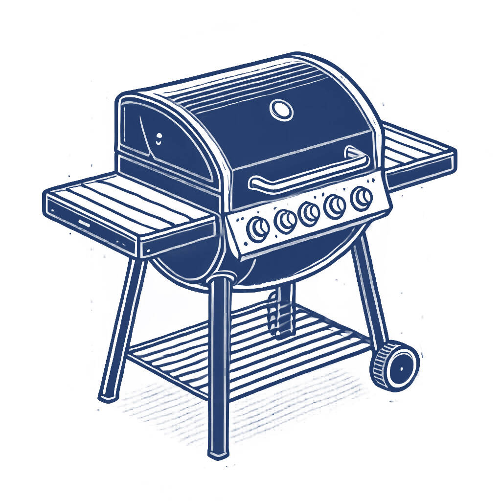 [Grill Cover]Customizable Grill Cover for Charbroil/Outdoor Grill, Barbecue Waterproof, Anti-UV with Hook-and-Loop and Hem Rope