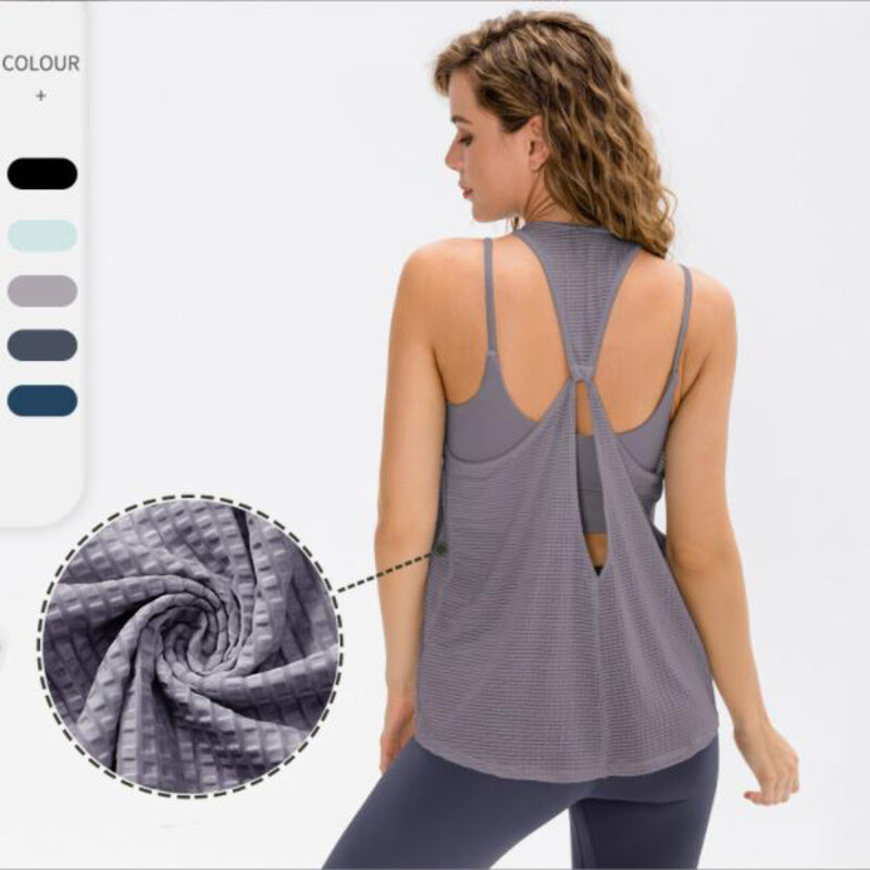 Backless Cut Out Loose Tank Top