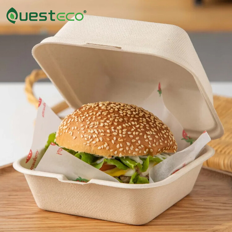 Disposable Sugarcane Bagasse Meal Box Bagasse Sugarcane Box Sugarcane lunch box