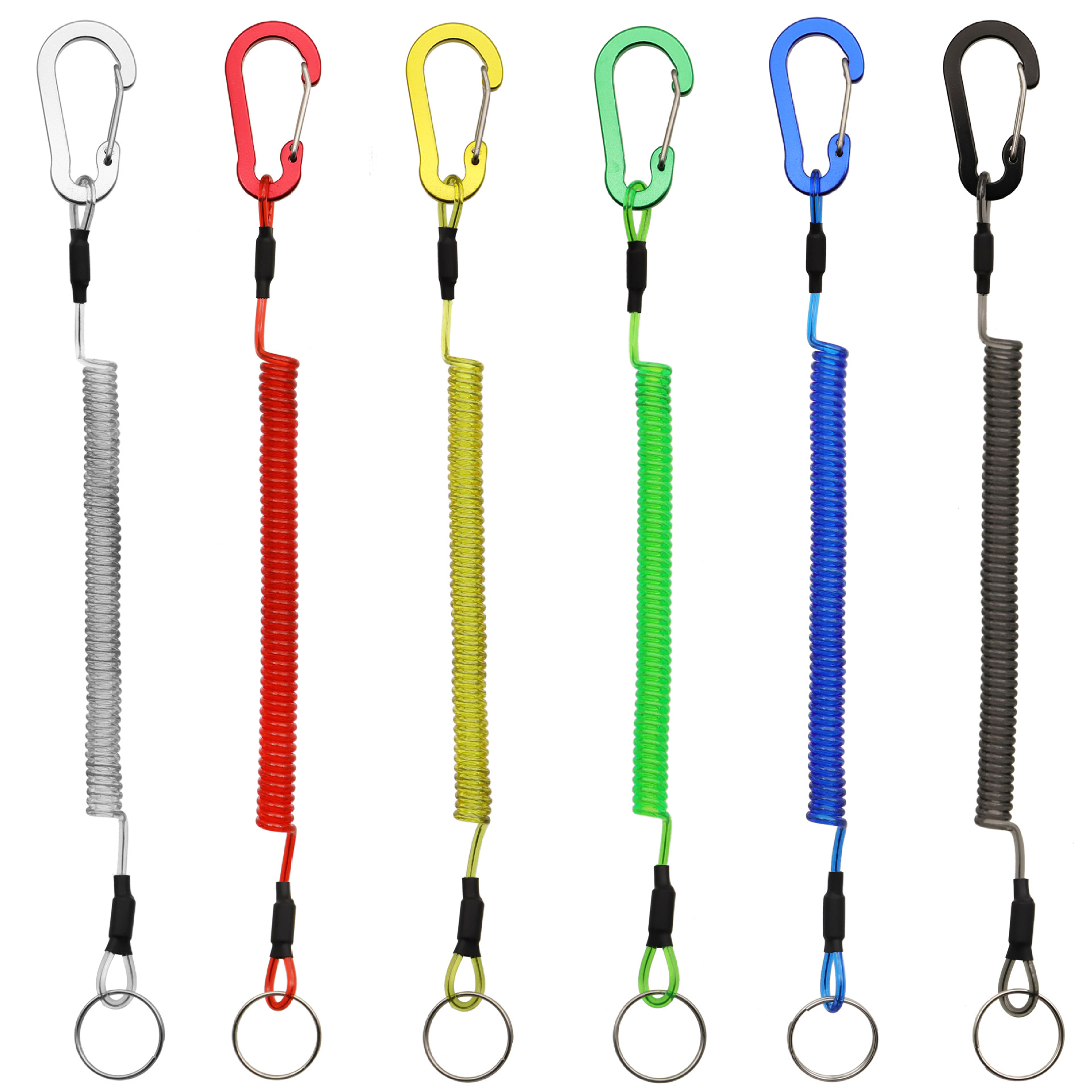 Stainless Steel Fishing Rod PVC and Plastic Material Lead Core Anti-loss lead rope  scaffold tool lanyard