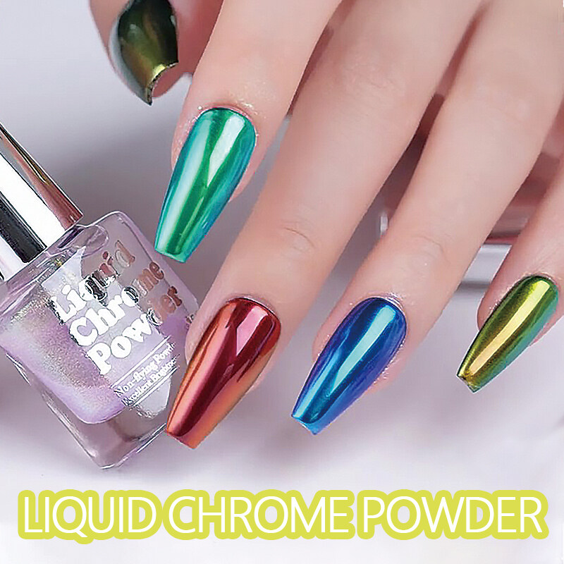 Liquid Chrome Nail Powder
