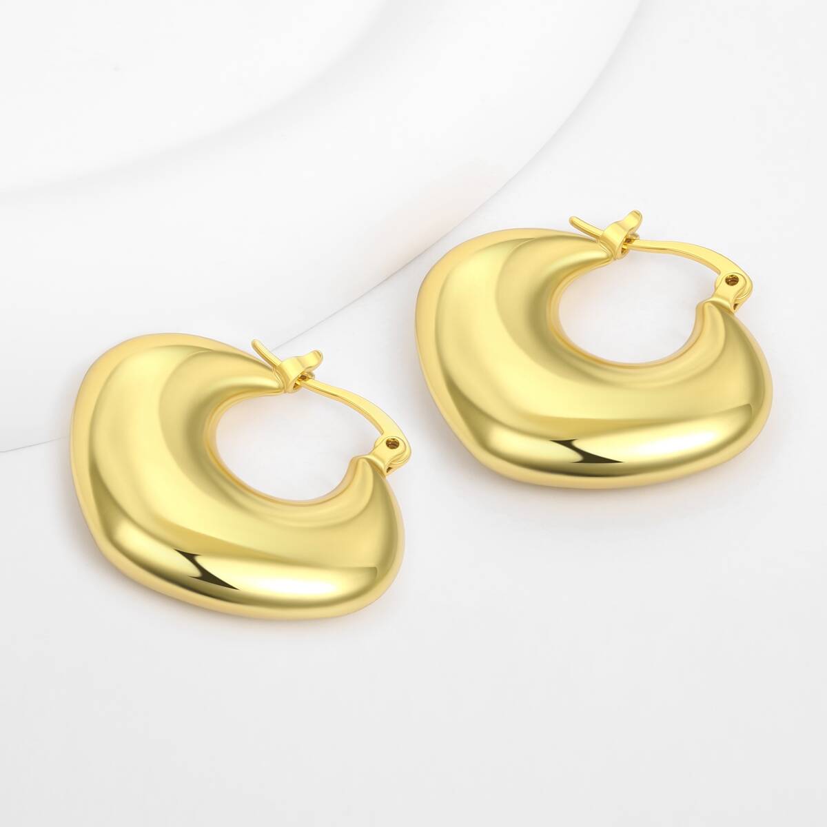 hollow out hoop earring, brass earring jewelry, oem jewelry earrings