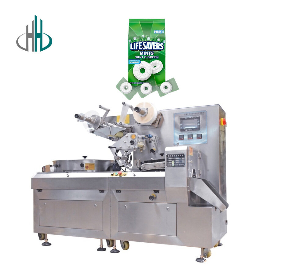 Candy; high-speed; packaging; large; vertical; pillow bag; production line; bulk hard candy;