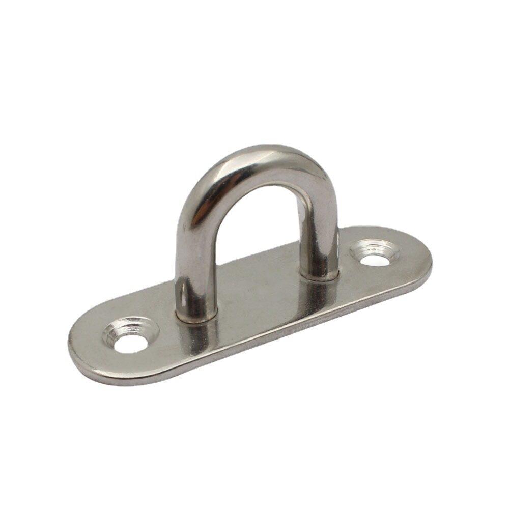 304 stainless steel oval door buckle marine eye plate lock plate pull ring ceiling fan sandbag light hook ring