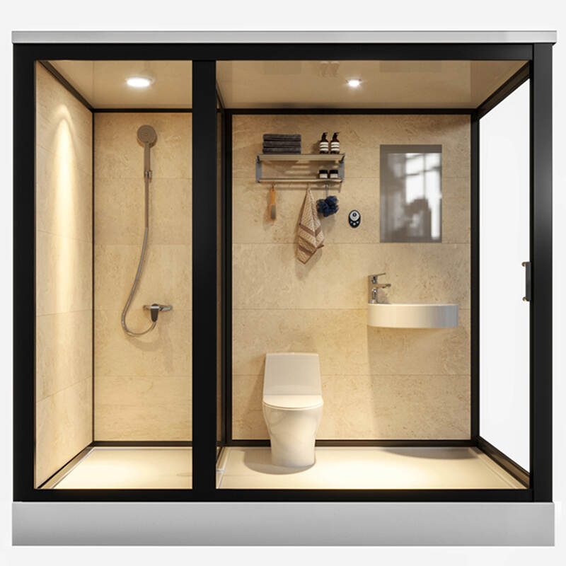 glass shower door quick installation apartment shower room corner integral square comprehensive shower room