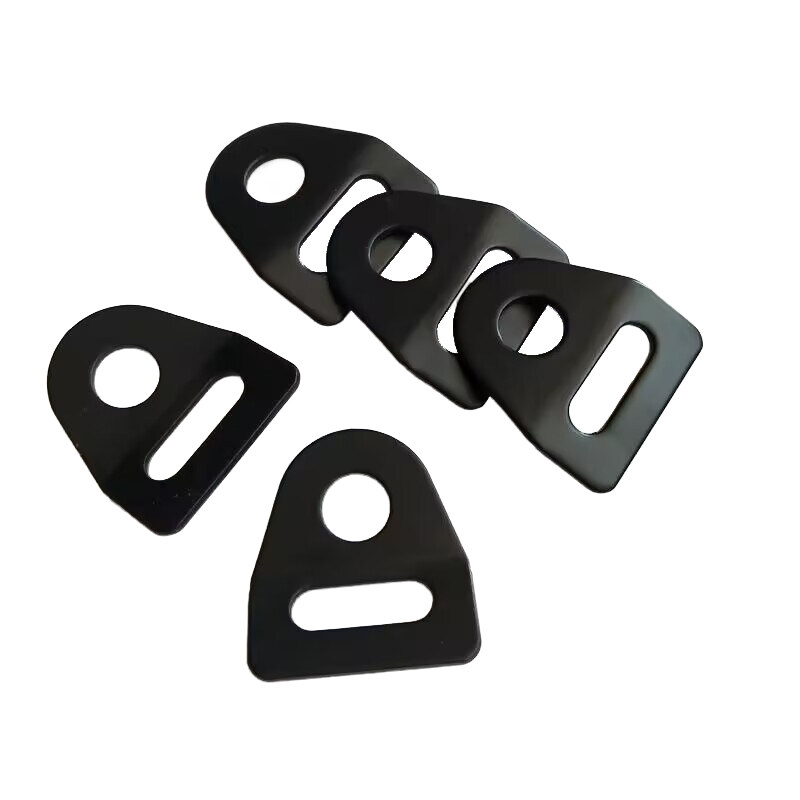 black spray-paint sheet metal bending fabrication for bed frame parts car safety belt end Car seat belt accessories